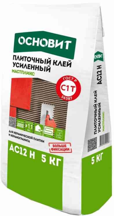 Клей ОСНОВИТ МАСТПЛИКС АС-12 Н усиленный 5кг