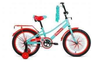 FORWARD AZURE 18 (18' 1 ск.) 2022, зеленый/красный, IBK22FW18128 Велосипед