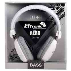 полноразмерные ELTRONIC Aero (4454) bluetooth/fm синие (в коробке) soft touch наушники