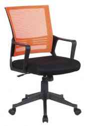 BRABIX Balance MG-320 кресло с подлокотниками, комбинированное черное/оранжевое, 531832