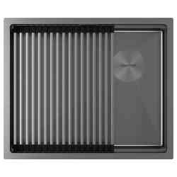 Paulmark NEXT-PRO 54 UNI, мойка, нержавеющая сталь, вороненая сталь