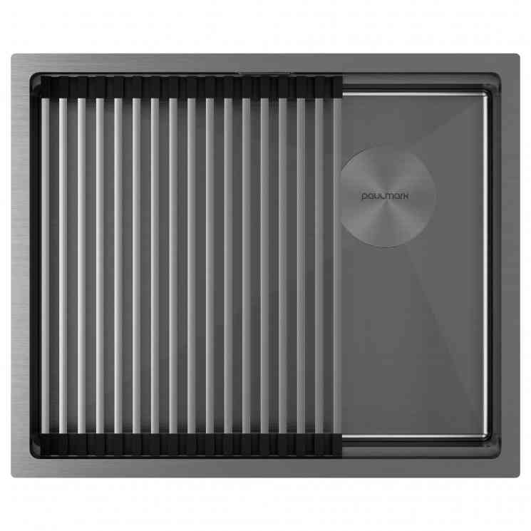 Paulmark NEXT-PRO 54 UNI, мойка, нержавеющая сталь, вороненая сталь
