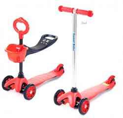 Самокат 3-х колесный Sweet Baby Triplex Seat Red