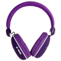 полноразмерные ELTRONIC Aero (4454) bluetooth/fm фиолетовые (в коробке) soft touch наушники