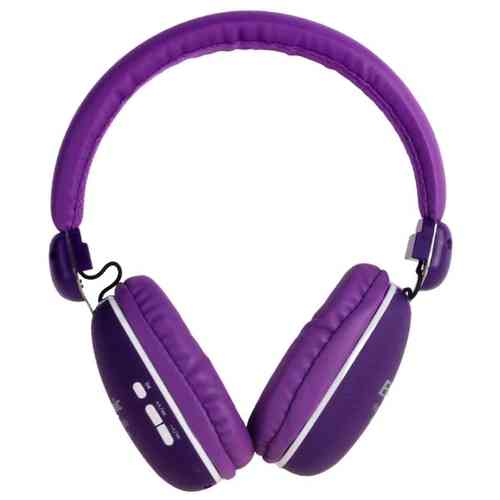 полноразмерные ELTRONIC Aero (4454) bluetooth/fm фиолетовые (в коробке) soft touch наушники