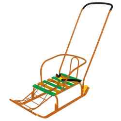 Санки Тимка 5 Комфорт красный Т5К(2) перекладная ручка (реал/упак)