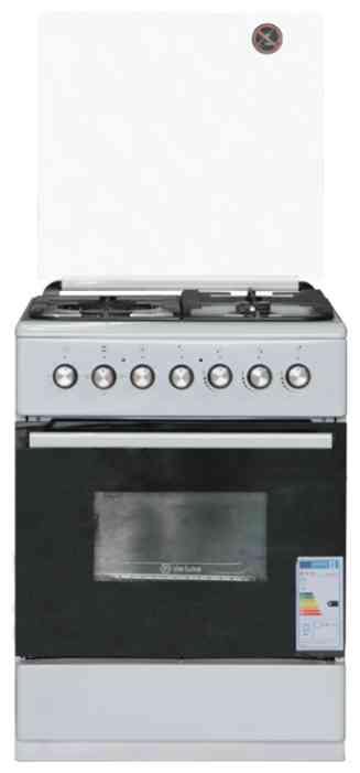 De Luxe 606031.00гэ 001(кр)чр белый Комбинированная плита