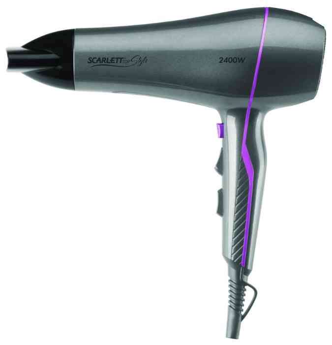 SCARLETT SC - HD70I70 Фен (серый с лиловым)