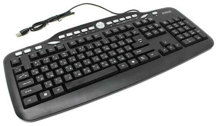 Jet.A BasicLine K14 с 18 клавишами быстрого доступа, USB, чёрная клавиатура мультимедийная