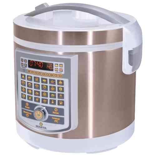 MARTA MT-4314 {CERAMIC coating_i-cooker} светлый циркон мультиварка