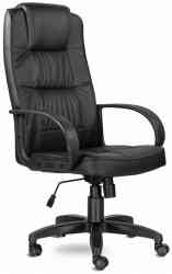 NO NAME офисное "Премьер", кожзам, черное кресло