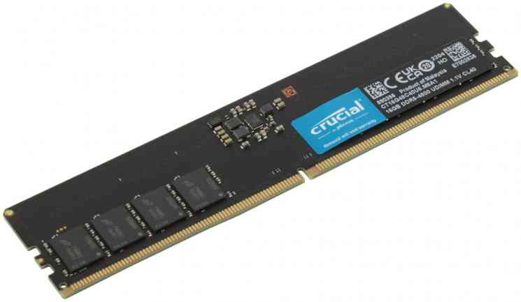 CRUCIAL DDR5 16Gb PC38400/4800MHz, CL40, 1.1V, CT16G48C40U5,