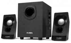 2.1 SVEN MS-85, чёрный, USB, мощность(RMS): 5 Вт + 2x2.5 Вт акустическая система
