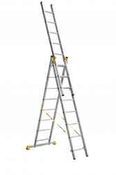 Лестница трехсекционная алюминиевая (3х8) 5308 Москва