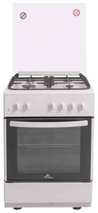 De Luxe 606040.24-001г(кр)чр белый Газовая плита