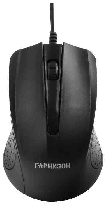 ГАРНИЗОН GM-105, USB, чип- Х, черный, 800 DPI, 2кн.+колесо-кнопка мышь
