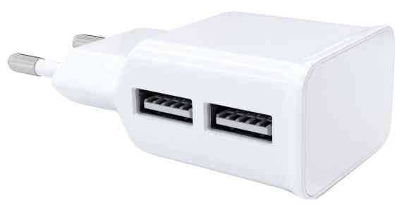 Сетевое з/у red LINE 2xUSB (модель NT-2A), 2.1A (белый)