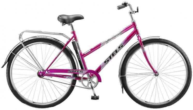 Велосипед 28" 1ск Navigator-300 Lady (рама 20") фиолетовый корзина