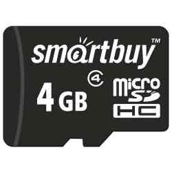 SMARTBUY MicroSDHC 4Gb Class 4 + Адаптер RTL