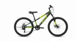 Велосипед ALTAIR AL 24 D (рост 12" 7ск.) 2020-2021, зеленый