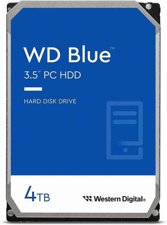 HDD 3.5" WD Blue, 4Tb, WD40EZAX, 5400rpm, 256Mb