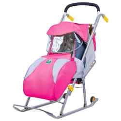 Санки-коляска "Ника детям 1" бирюза НД1 (2) (реал/упак)